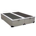 Ver imagem 6 de Cama Box Baú Casal Bipartido Sintético Sereneprime Branco 138x188x44