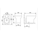 Ver imagem 2 de Kit Nexo Bacia com Caixa Acoplada Mais Assento Termofixo e Acessórios Branco - Roca Louças Roca Louç
