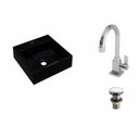 Ver imagem 2 de Kit Cuba Q395 com Torneira Luxo 1195 e Válvula Click 1 Polegada G Compace