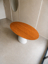 Ver imagem 4 de Mesa de Jantar Oval 120x80cm Freijó - Base Cone Branco