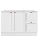Ver imagem 3 de Balcão 2 Portas 2 Gavetas 120 Cm sem Tampo Unna Poliman Branco