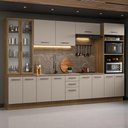Ver imagem 1 de Armário de Cozinha Completa 340cm Rustic/crema Agata Madesa 01