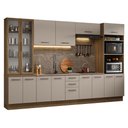 Ver imagem 2 de Armário de Cozinha Completa 340cm Rustic/crema Agata Madesa 01