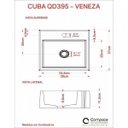 Ver imagem 6 de Kit Cuba Q395 com Torneira Luxo 1195 e Válvula Click 1 Polegada e Meia Compace