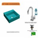 Ver imagem 3 de Kit Cuba Q395 com Torneira Luxo 1195 e Válvula Click 1 Polegada e Meia Compace