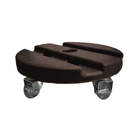 Prato Suporte com Rodizios Redondo para Vasos e Utensílios 23 cm BGPLASTICOS V2423 MARROM CAFE 003