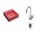 Ver imagem 2 de Kit Cuba Q395 com Torneira Luxo 1195 e Válvula Click 1 Polegada e Meia Compace