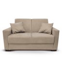 Ver imagem 1 de Sofá Lux Pequeno 02 Lugares 1,60m Suede Bege Visan Estofados