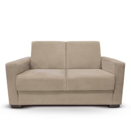 Sofá Lux Pequeno 02 Lugares 1,60m Suede Bege Visan Estofados - 3