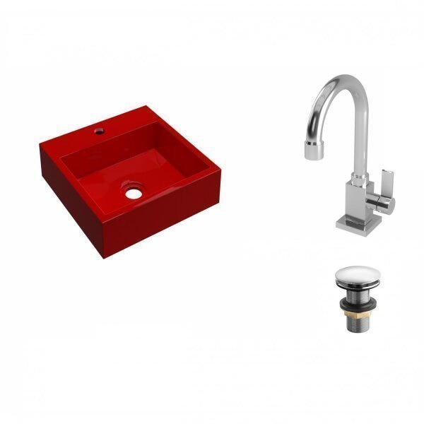 Kit Cuba Q395 com Torneira Luxo 1195 e Válvula Click 1 Polegada e Meia Compace - 2