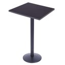 Ver imagem 1 de Mesa Bistro Luisiana com Tampo Quadrado Preto de 70cm Base Ferro Preta - 60584