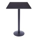 Ver imagem 5 de Mesa Bistro Luisiana com Tampo Quadrado Preto de 70cm Base Ferro Preta - 60584