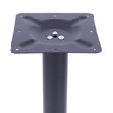 Ver imagem 2 de Mesa Bistro Luisiana com Tampo Quadrado Preto de 70cm Base Ferro Preta - 60584