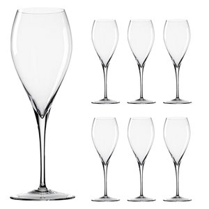 Jogo 6 Taças Cristal Titânio Vinho Bohemia Sophia 390ml