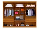 Ver imagem 2 de Guarda Roupa Casal 6 Portas 4 Gavetas 210cm New Master Cinamomo/Off White - Benetil
