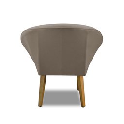 Kit 2 Poltronas Para Sala Decorativa Milena Veludo Cappuccino Adonai Estofados - 6