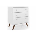 Ver imagem 1 de Cômoda Casal RT 3018 c/ 3 Gavetas Branco - Movelbento