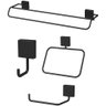 Kit Banheiro Lavabo 04 Peças Acessórios Preto - 5