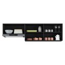 Ver imagem 2 de Kit 2 Armários de Cozinha Aéreos 3 Portas Veneza Multimóveis Mp2145 Preto/dourado
