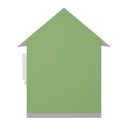 Ver imagem 6 de Casinha de Brinquedo com Floreiros Mdf Verde/branco L12 - Gran Belo