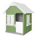 Ver imagem 1 de Casinha de Brinquedo com Floreiros Mdf Verde/branco L12 - Gran Belo