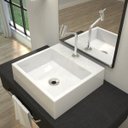 Ver imagem 1 de Kit Cuba Q395 Torneira Pratika 1060 Metal Válvula 1 Polegada Sifão Pvc Flexível Compace