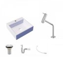 Ver imagem 2 de Kit Cuba Q395 Torneira Pratika 1060 Metal Válvula 1 Polegada Sifão Pvc Flexível Compace