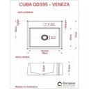 Ver mais imagens de Kit Cuba Q395 Torneira Pratika 1060 Metal Válvula 1 Polegada Sifão Cromado Flexível Compace