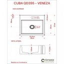 Ver mais imagens de Kit Cuba Q395 Torneira Pratika 1060 Metal Válvula 1 Polegada Sifão Cromado Flexível Compace