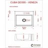Kit Cuba Q395 Torneira Pratika 1060 Metal Válvula 1 Polegada Sifão Cromado Flexível Compace - 8