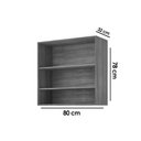 Ver imagem 2 de Armário de Cozinha Modulado Celeste C/ 2 Portas 80cm Cinamomo/off White - Mgm
