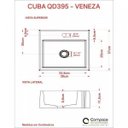 Ver mais imagens de Kit Cuba Q395 Torneira Pratika 1060 Metal Válvula 1 Polegada Sifão Cromado Flexível Compace