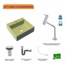 Ver imagem 3 de Kit Cuba Q395 Torneira Pratika 1060 Metal Válvula 1 Polegada Sifão Cromado Flexível Compace