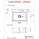Ver mais imagens de Kit Cuba Q395 Torneira Pratika 1060 Metal Válvula 1 Polegada Sifão Cromado Flexível Compace
