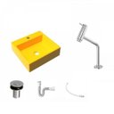 Ver imagem 2 de Kit Cuba Q395 Torneira Pratika 1060 Metal Válvula Click 1 Polegada B Sifão Pvc Flexível Compace