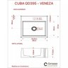 Kit Cuba Q395 Torneira Pratika 1060 Metal Válvula Click 1 Polegada B Sifão Pvc Flexível Compace - 8