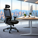 Ver imagem 1 de Cadeira de Escritório Ergonômica Giratória Elements Astra:preto