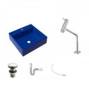 Ver imagem 2 de Kit Cuba Q395 Torneira Pratika 1060 Metal Válvula Click 1 Polegada G Sifão Flexível Pvc Compace