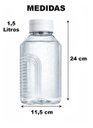 Ver imagem 2 de Garrafa de Geladeira Tampa Estilo Cascata Água Suco 1,5 L Branco