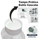 Ver imagem 6 de Garrafa de Geladeira Tampa Estilo Cascata Água Suco 1,5 L Branco