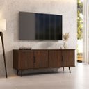 Ver imagem 2 de Rack Alto Tv 65 Sala 4 Portas 150 Cm Moderno Cor Imbuia Tivoli Idimex
