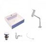 Kit Cuba Q395 Torneira Pratika 1060 Metal Válvula Click 1 Polegada G Sifão Flexível Pvc Compace - 2