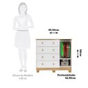 Ver imagem 4 de Jogo de Quarto Infantil Uli Cômoda e Berço Branco Brilho/amêndoa - Móveis Peroba