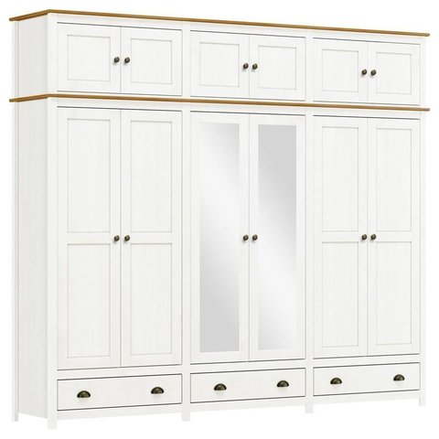 Guarda Roupa 12 Portas 3 Gavetas Branco/freijó Topázio - Fn