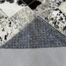 Tapete de couro preto branco salino 0,60x1,50 s/b pç 10 - 3
