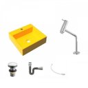 Ver imagem 2 de Kit Cuba Q395 Torneira Pratika 1060 Metal Válvula Click 1 Polegada G Sifão Cromado Flexível Compace