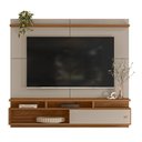 Ver imagem 2 de Estante Painel Home Suspenso para Tv 70" Morretes Grigio Fosco/amêndoa- Mabe Magazine