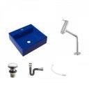 Ver imagem 2 de Kit Cuba Q395 Torneira Pratika 1060 Metal Válvula Click 1 Polegada G Sifão Cromado Flexível Compace