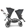 Carrinho de Bebê para Gêmeos Passeio Reversível 3 em 1 Bebê Conforto e Moisés Zoom Storm Preto - 4