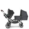 Carrinho de Bebê para Gêmeos Passeio Reversível 3 em 1 Bebê Conforto e Moisés Zoom Storm Preto - 5